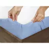 Froté prostěradlo Exclusive na vysoké matrace - nebesky modré 180x200