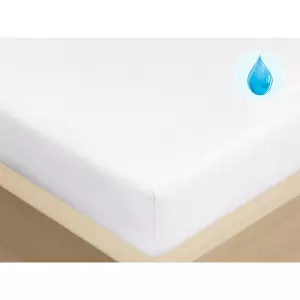 Nepropustné Jersey prostěradlo s napínací gumou - bílé 140x200