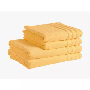 Bambusový ručník / osuška - žlutá 30x50
