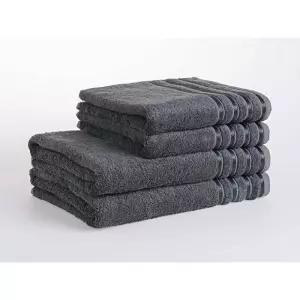 Bambusový ručník / osuška - tmavě šedá 30x50