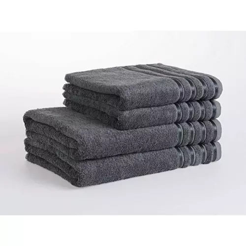 Bambusový ručník / osuška - tmavě šedá 30x50