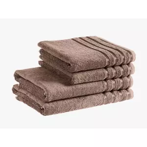 Bambusový ručník / osuška - tmavě béžová 30x50