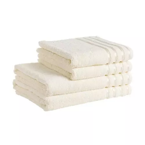 Bambusový ručník / osuška - smetanová 30x50