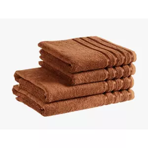 Bambusový ručník / osuška - hnědá 30x50