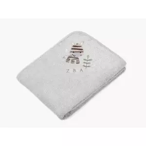 Dětský ručník LILI - zebra - šedý - 30x50