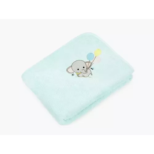 Dětský ručník LILI - sloník - mintový - 30x50