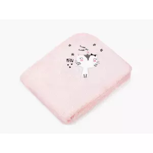 Dětský ručník LILI - kočička - růžový - 30x50