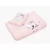 Dětský ručník LILI - kočička - růžový - 30x50