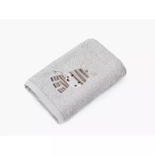 Dětská osuška LILI – zebra – šedá – 100x100
