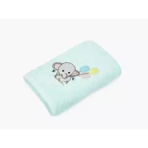Dětská osuška LILI – sloník – mintová – 100x100