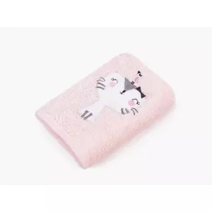 Dětská osuška LILI – kočička – růžová – 100x100