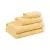 Froté ručník / osuška - Žlutá - s dvojitým pruhem 50x100