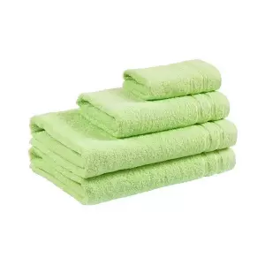Froté ručník / osuška - sv. zelená - s dvojitým pruhem 30x50