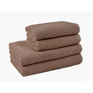 Froté ručník / osuška - hnědá - Milla 50x100