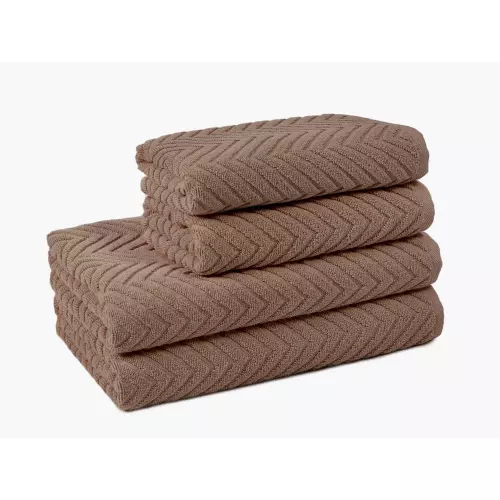 Froté ručník / osuška - hnědá - Milla 50x100