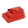 Froté ručník / osuška - Červená - s dvojitým pruhem 30x50