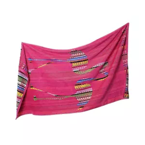 Velká plážová osuška - plameňáci 90x160 - růžová