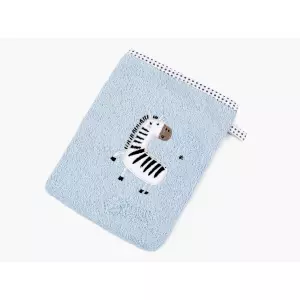 Dětská froté žínka LILI - světle modrá - Zebra