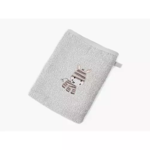 Dětská froté žínka LILI - šedá - zebra