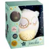 PLYŠ Baby sovička usínáček 25cm projektor na baterie Světlo Zvuk pro miminko