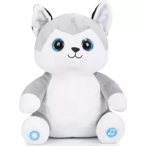 CHIPOLINO Plyšový Huskey se světýlky a hudbou