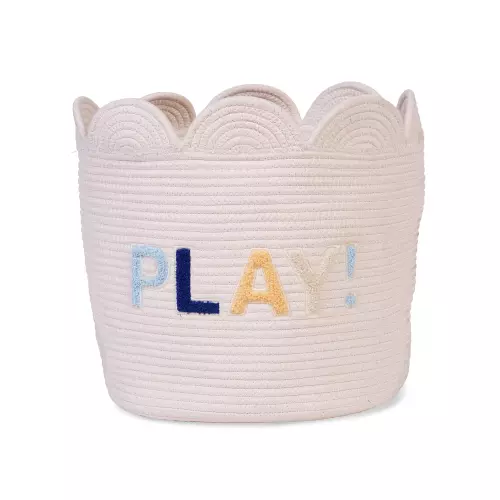 Koš na hračky Květina Off White 35x35x35