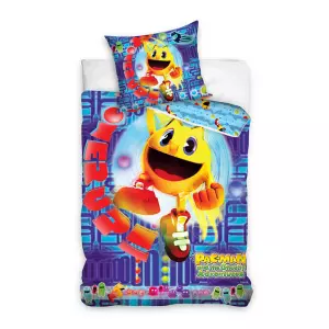 Bavlněné povlečení PACMAN blue 140x200+70x90