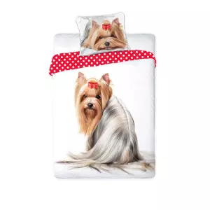 Bavlněné povlečení Jorkšírský teriér 140x200+70x90