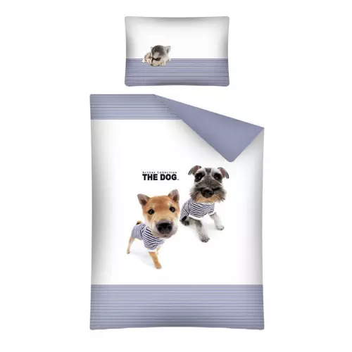 Bavlněné povlečení do postýlky The Dog Námořníci modrá 100x135+40x60