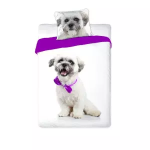 Bavlněné povlečení Štěně 140x200+70x90