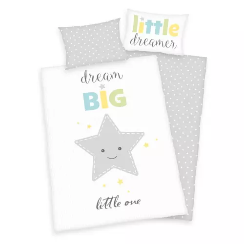 Bavlněné povlečení do postýlky Hvězdička 100x135+40x60