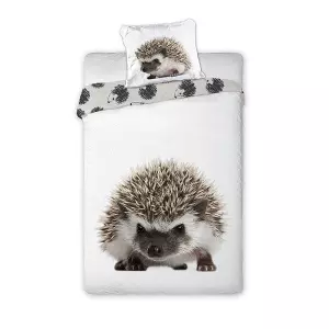 Bavlněné povlečení Ježek 140x200+70x90