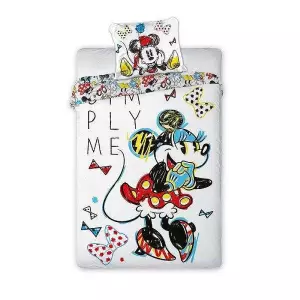 Bavlněné povlečení Minnie retro 140x200+70x90