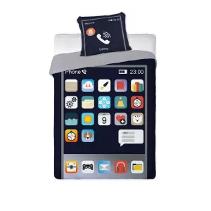 Bavlněné povlečení Telefon 140x200+70x90