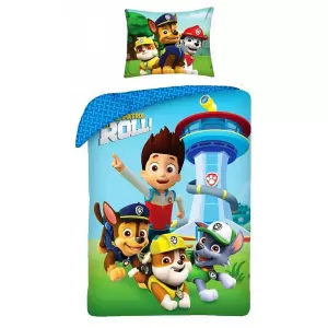 Bavlněné povlečení Paw Patrol Roll 140x200+70x90