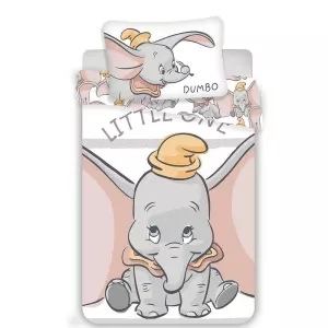 Bavlněné povlečení do postýlky Dumbo stripe baby 100x135+40x60