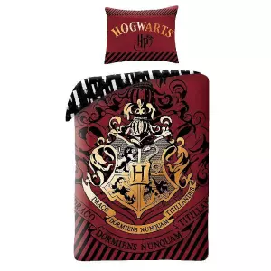 Bavlněné povlečení Harry Potter burgund 140x200+70x90