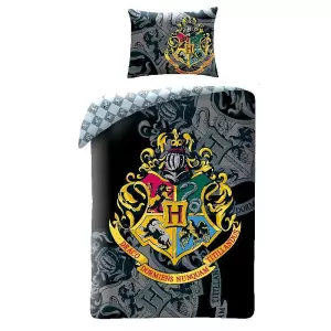 Bavlněné povlečení Harry Potter black 140x200+70x90