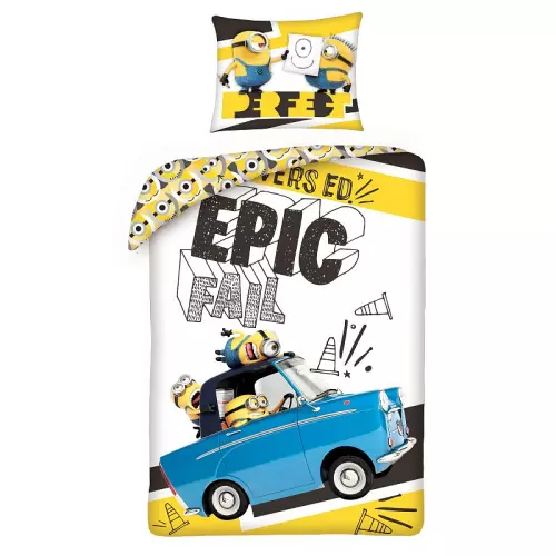 Bavlněné povlečení Mimoni Epic 140x200+70x90