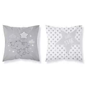 Bavlněný úovlak na polštářek Slon Grey 40x40 cm