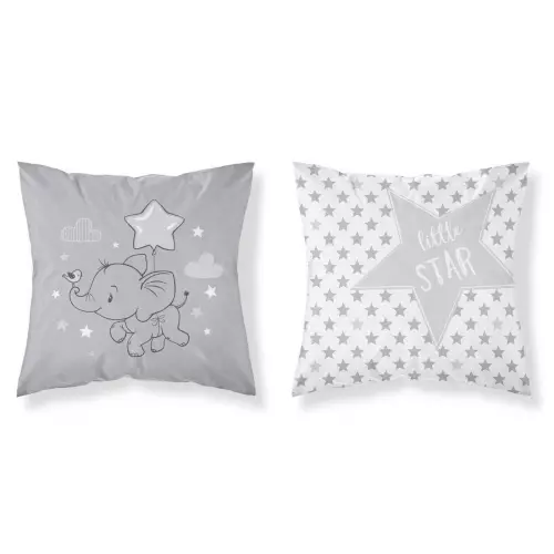 Bavlněný úovlak na polštářek Slon Grey 40x40 cm