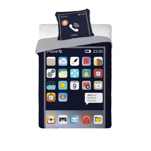Bavlněné povlečení Telefon 140x200+70x90 (svítící)