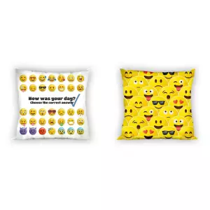 Bavlněný povlak na polštářek Smajlíci 40x40 cm