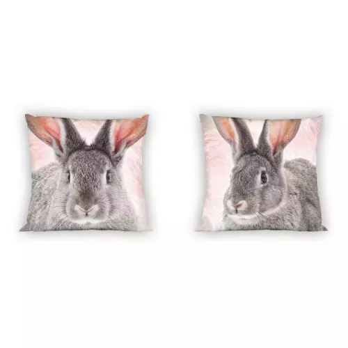 Bavlněný povlak na polštářek Králíček 40x40 cm