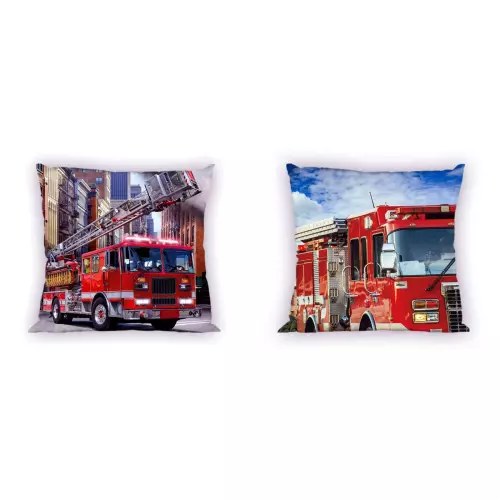 Bavlněný povlak na polštářek Hasiči 40x40 cm