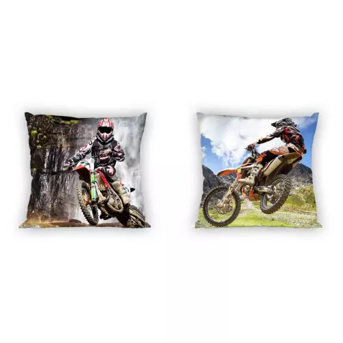 Bavlněný povlak na polštářek Motokros Bavlna 40x40 cm