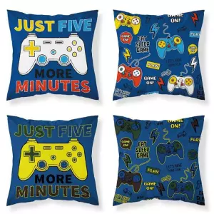 Bavlněný povlak na polštářek Play Game svítící 40x40 cm