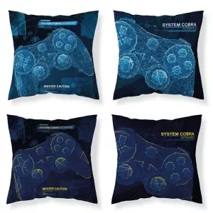 Bavlněný povlak na polštářek Game Cobra svítící 40x40 cm