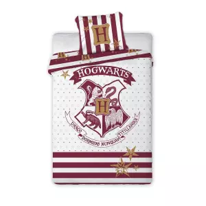 Bavlněné povlečení Harry Potter white 140x200+70x90