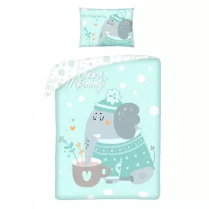 Bavlněné povlečení do postýlky Sloník 100x135+40x60